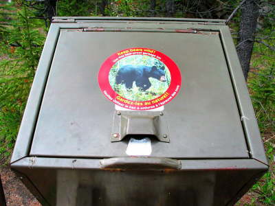 Bearproof gabage can